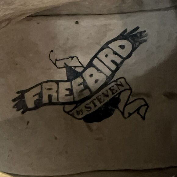 Freebird By Steven Size 9 Casey Ankle Lace Tie Booties Boots Brown Leather - Picture 7 of 7